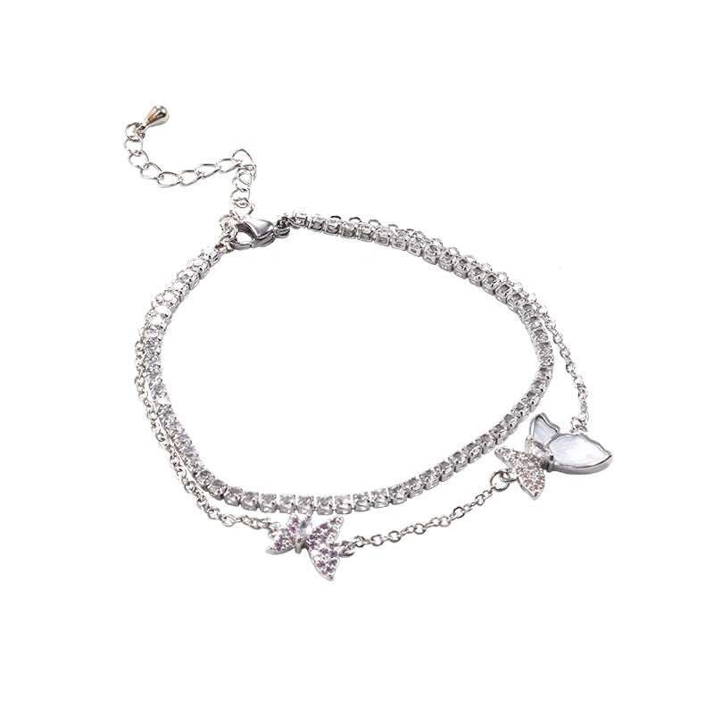 Super Zircon Butterfly Bracelet For Women