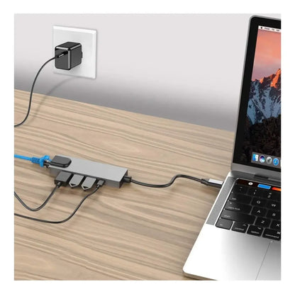 Adaptador Convertidor Usb C 5 En 1 Multi